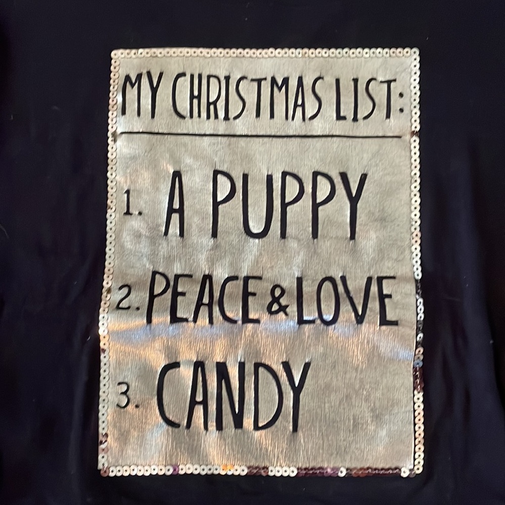 My Christmas List Justice Sweater